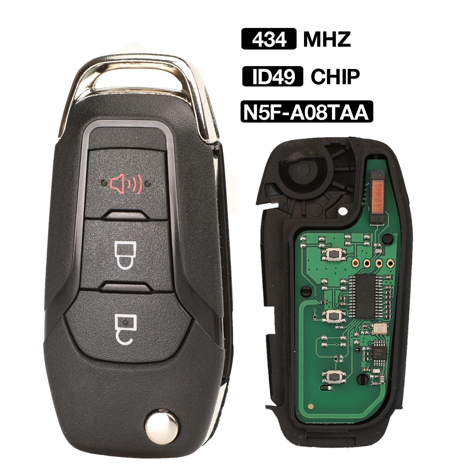 Kutery смарт пульт дистанционного флипа ключа Автозапуск брелок для Ford Fusion 2013 2016 3