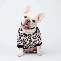 spring autumn dog pet clothes for small dogs pets clothing french bulldog leopard grain jacket pug costume puppy apparel s 3xl