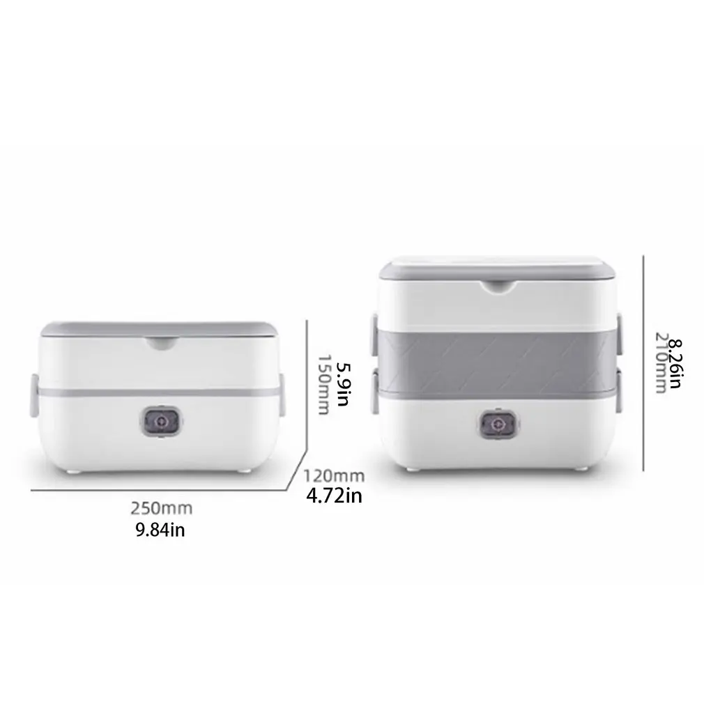

Multifunctional Electric Lunch Box Dm-618 Double-deck 4 Cups Cooking Hot Food Stainless Steel Insulation Box