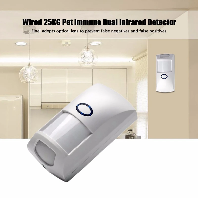 

2PCS Outdoor Wireless PIR Sensor Infrared Motion Detector 433Mhz Pet Immune Anti-Pet for Home Security Alarm System