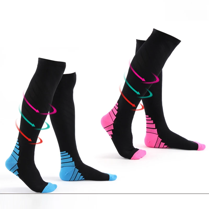 

Качественные профессиональные Компрессионные носки, компрессионные носки для мужчин и женщин, мужские спортивные носки для бега с защитой ...