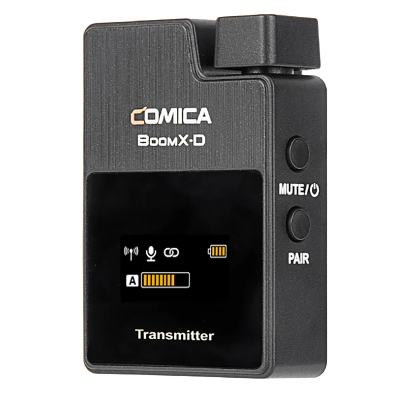 

COMICA BoomX-D TX 2.4G Digital Wireless Transmitter Microphone System Lavalier Lapel Microphone for Smart Phones SLR Cameras
