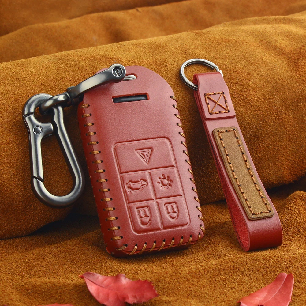 Чехол для ключей KEYYOU из натуральной кожи Smart Remot, брелок для автомобиля, чехол для Volvo S60 S80 V60 XC60 XC70 S60L V40, аксессуары для ключей