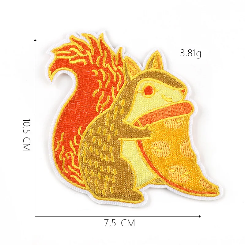 1-PCS-G-294 Мультяшные нашивки в форме животных для одежды, сделай сам, полосы, железные Аппликации, термонаклейки для одежды, милые аниме значки с вышивкой@ G - Цвет: 1-PCS-G-294