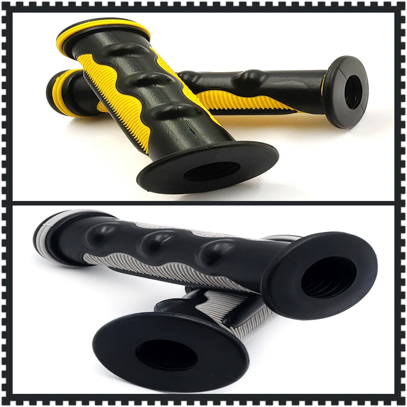 Aftermarket free shipping motorcycle parts 7/8&quot Rubber Handle Bar End Hand Grip Gray For Ducati KTM Honda bmw kawasaki suzuki |