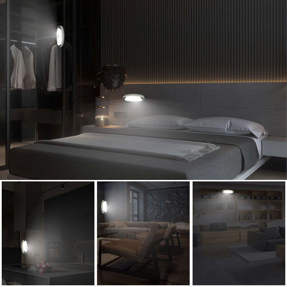 Светодиодный ночник с клейкой лентой беспроводной светильник пассивным ИК