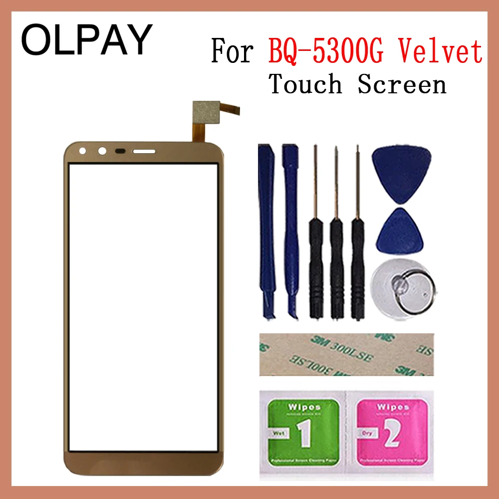 OLPAY 5,3" дюймовый сенсорный экран для мобильного телефона BQ BQ-5300G Velvet BQ 5300G сенсорный экран стекло дигитайзер панель объектив сенсор стекло
