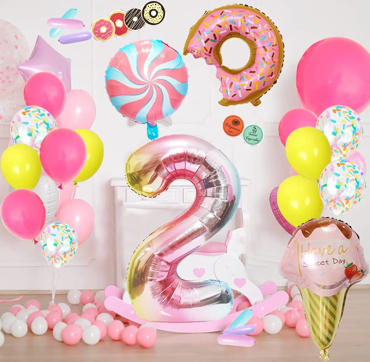 21 шт. детский воздушный шар в виде пончика | Дом и сад