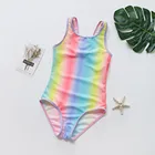 Боди детское, в полоску, Радужное, для девочек, # p4