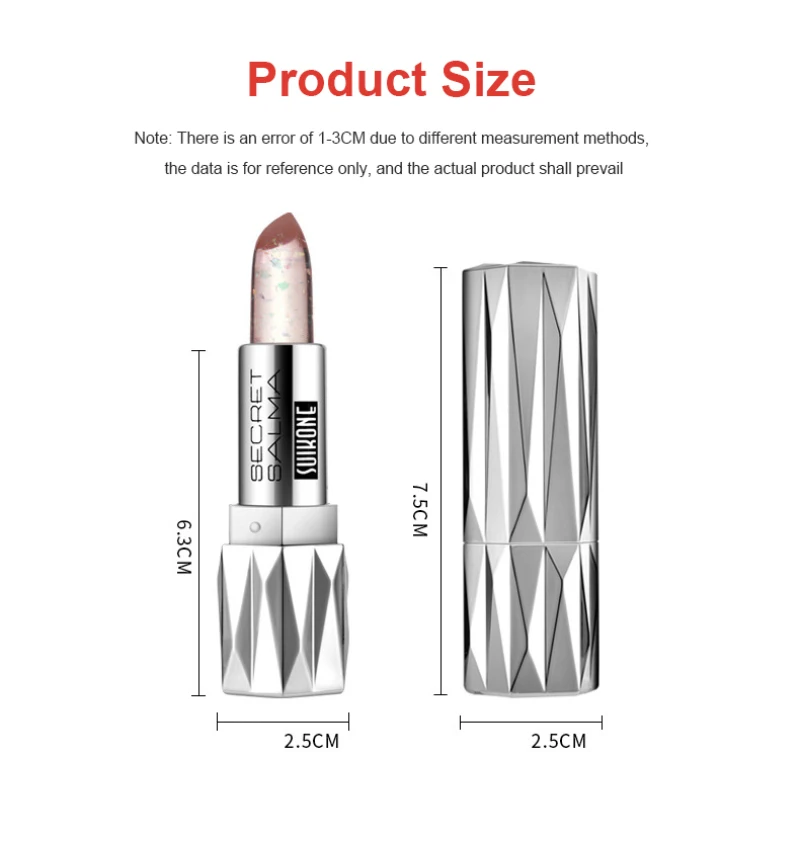 

Jelly Temperature Change Lipstick Velvet Two-color Moisturizing Easy To Color Lip Makeup Long-wearing Nourishing Lip Balm TSLM2