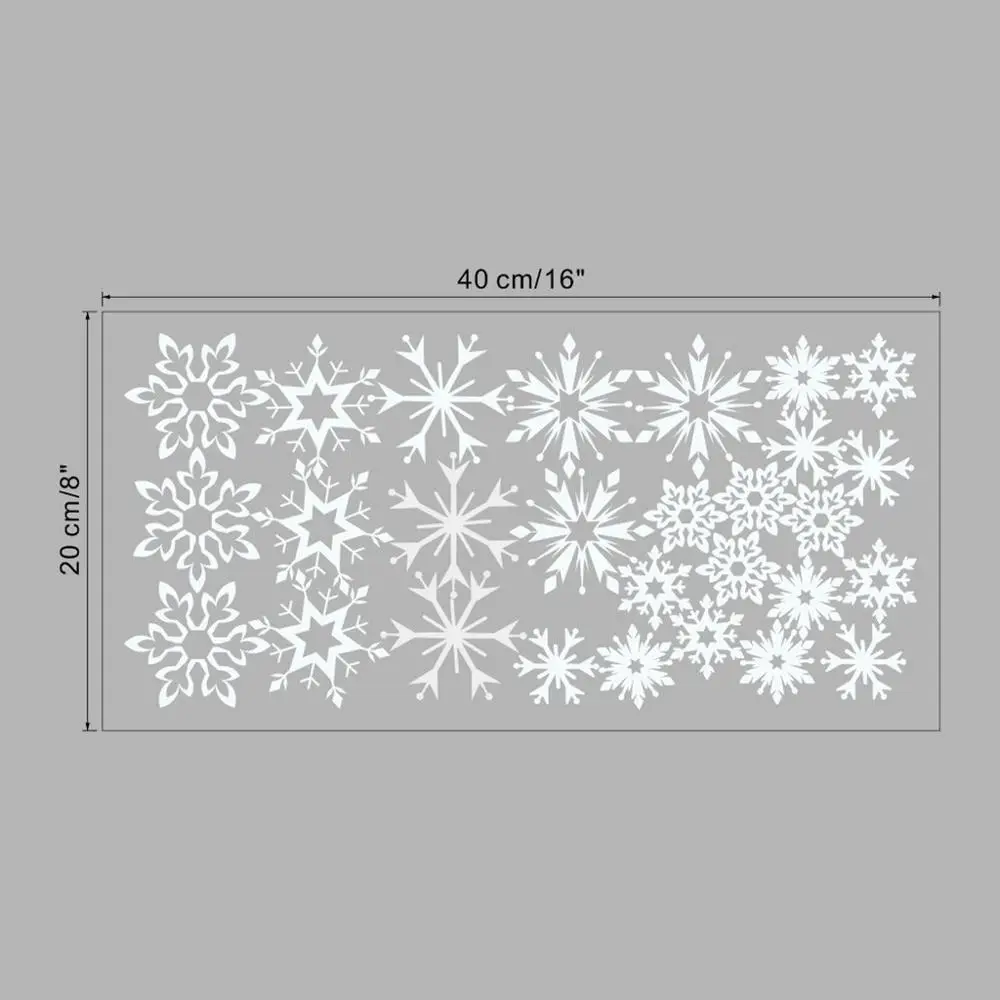 1 шт. Рождественская Наклейка на окно в виде снежинки зимние наклейки стену для