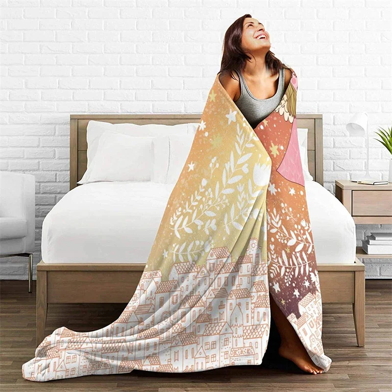 

Lights Vintage Christmas Stylish Colors Cubre Camara Green Throw Blanket 3D Print On Sherpa Super Comfortable For Sofa