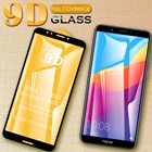 Защитная пленка 9D для Huawei Honor 9A 9C 9S 9X Lite Premium 8X 8A 8S Prime 2020 Pro, полное покрытие, защита экрана, закаленное стекло