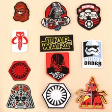 Star Wars Patch Embroidered Patches for Clothing Iron on Patches on Clothes Darth Vader Troopers Figure Badge Accessories Gift