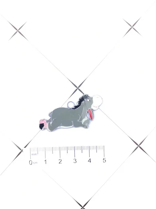 10 шт. eeyore ожерелье из мультфильма брелок эмалированные бусины кулон