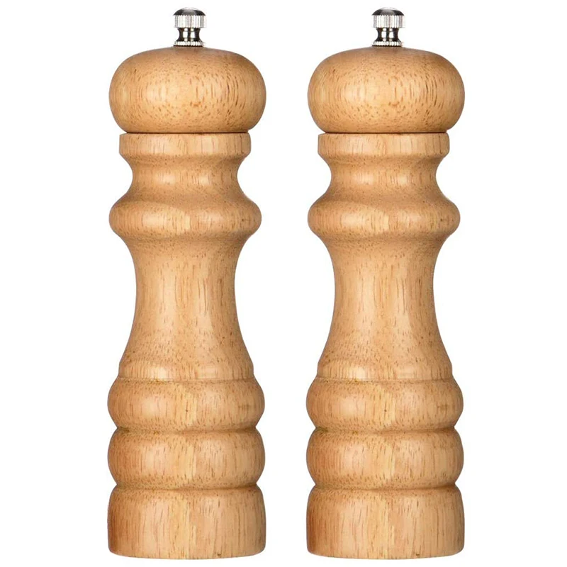 Мельница для соли и перца набор с натуральным дровяным цветом 2 пачки шейкеры