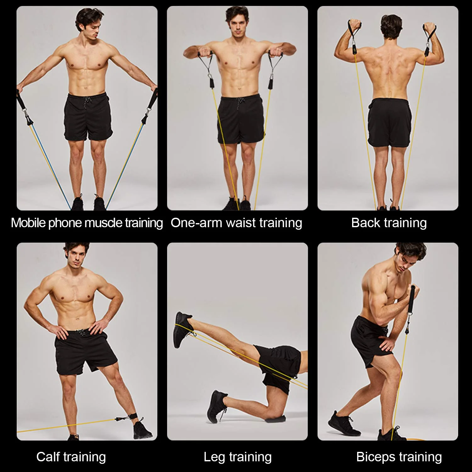 Латексные Эспандеры для фитнеса набор тренировочных лент домашних тренировок