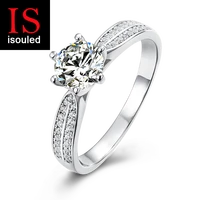 real 925 sterling silver moissanite duet zircon diamond ring 1carat and 18 pieces zircon stones