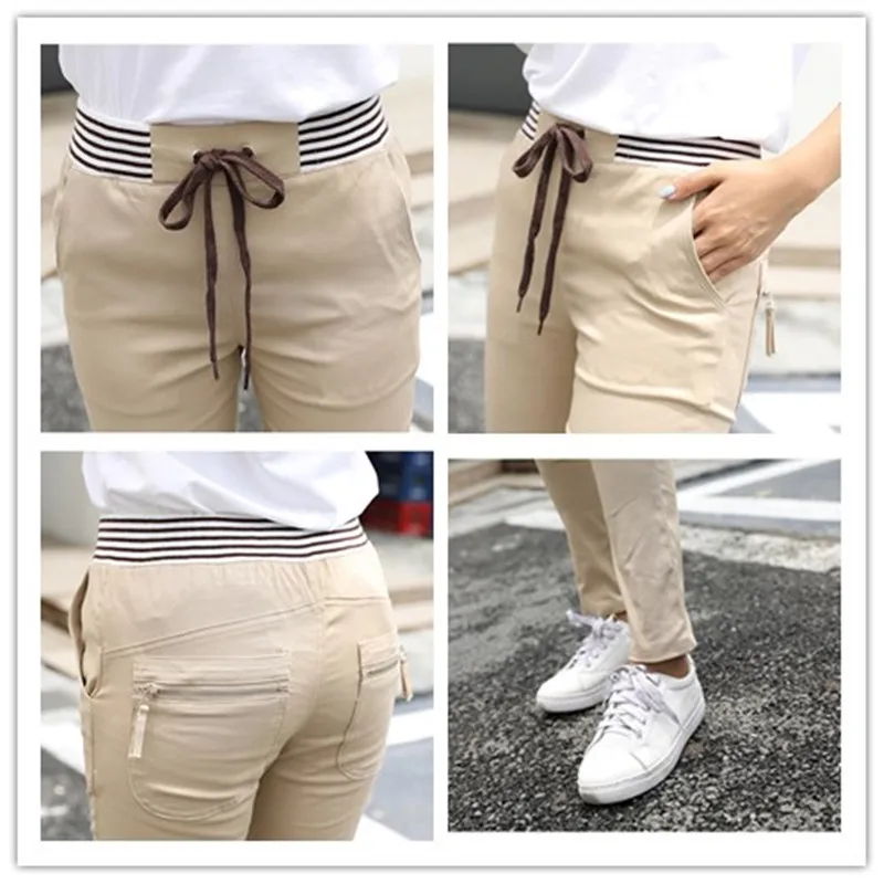 

Women Casual Harem Pants Fashion Plus Size Black Sweatpants Elastic Waist track Trousers Female High Waist Pencil Pants Clothing