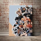 Картина на холсте с изображением героев японского аниме Моя геройская Академия, Модульная картина, современное произведение искусства, подарок для гостиной и спальни