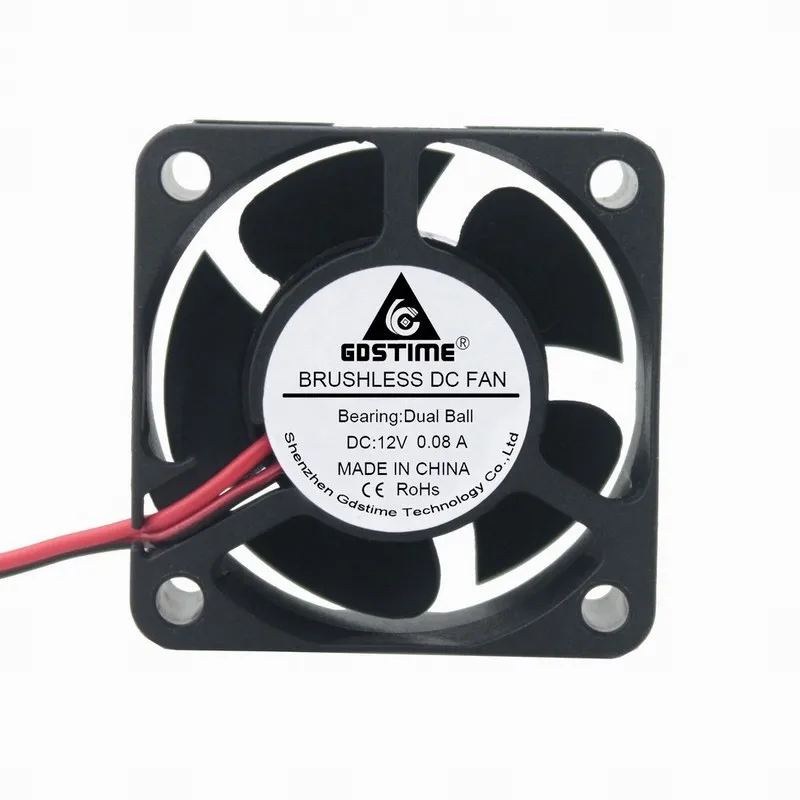 5 шт./партия бесщеточный вентилятор для охлаждения компьютера 12 В 2 контакта 4 см 40