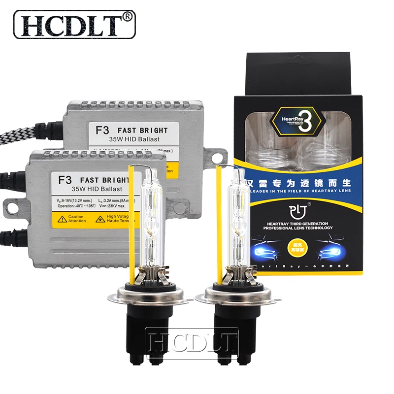 HCDLT 35 Вт DLT F3 HID комплект тонкого балласта H1 4500K ксеноновая лампа накаливания H7 H11 9005