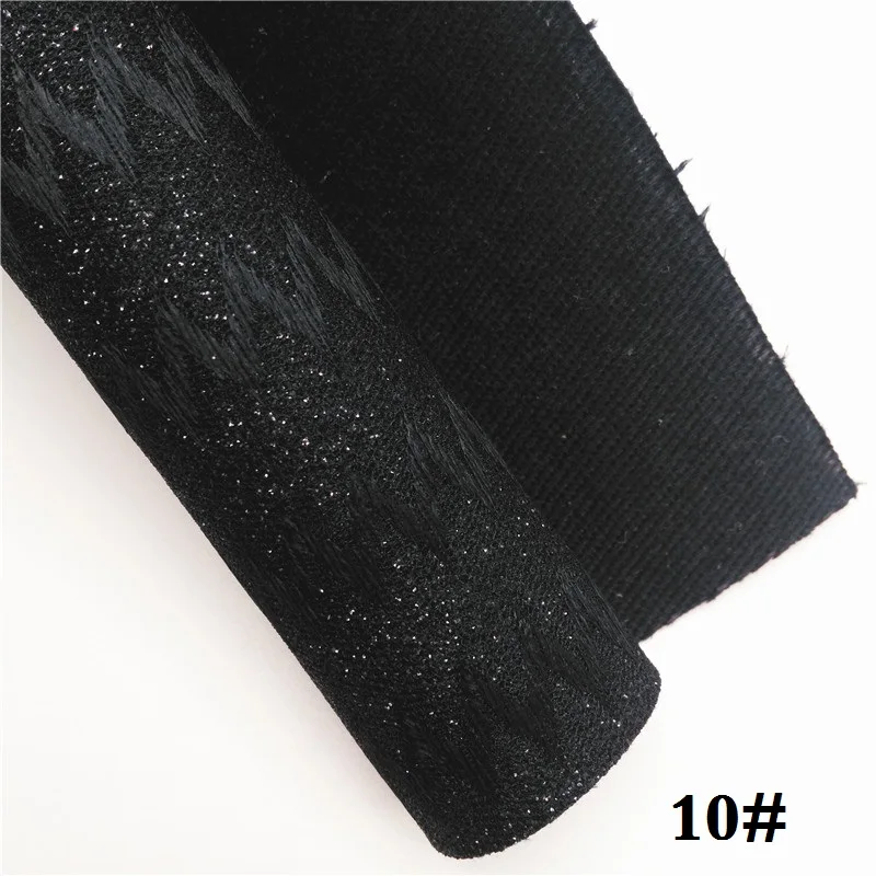 10 Glitterwishcome 21X29 см A4 Размер сетка блестящая кожа, стрелка волна блестящая ткань листы, кожа ткань винил для бантов, GM599A - Цвет: 10