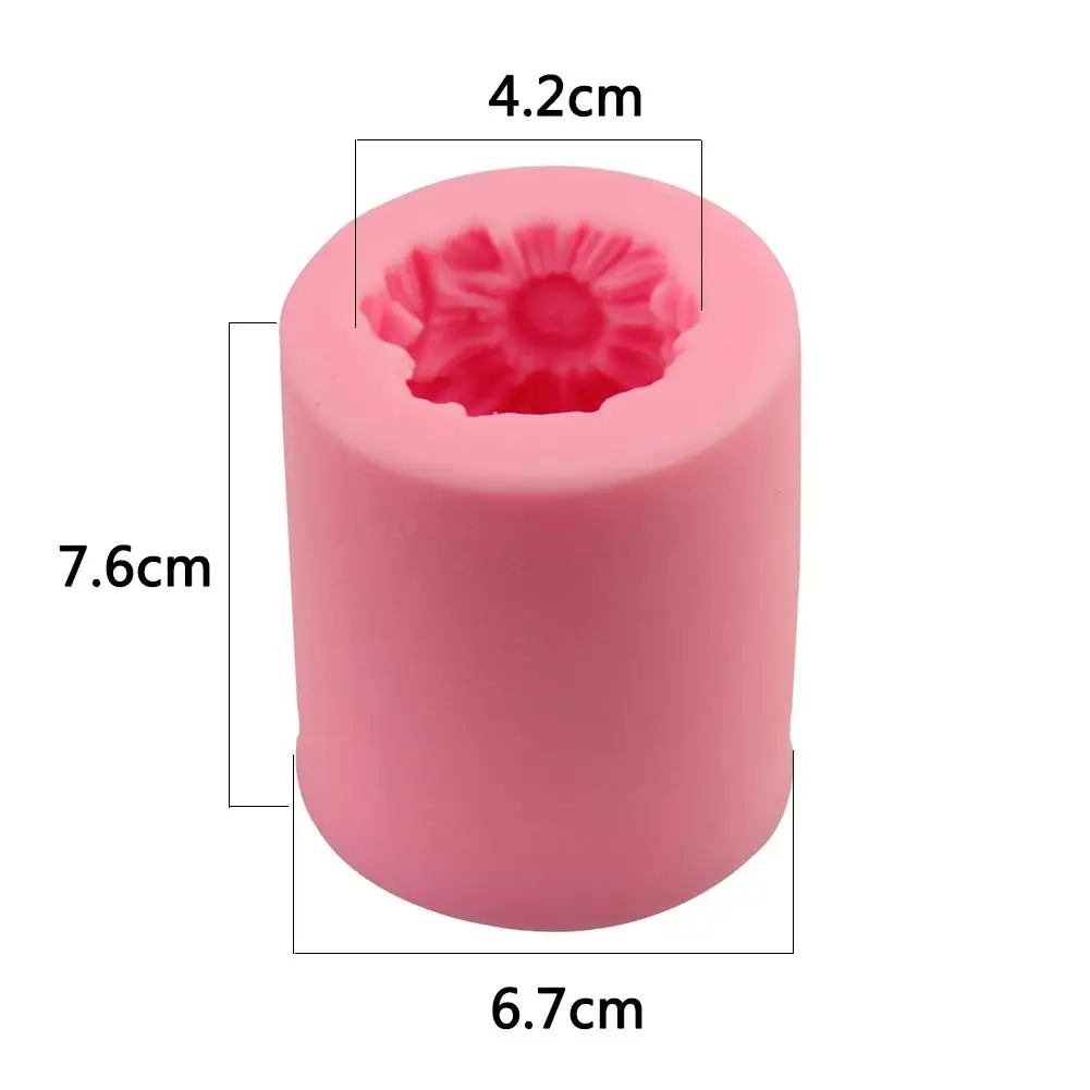 3D Свеча в виде подсолнуха силиконовая форма для мыла Сделай Сам Арома свеча