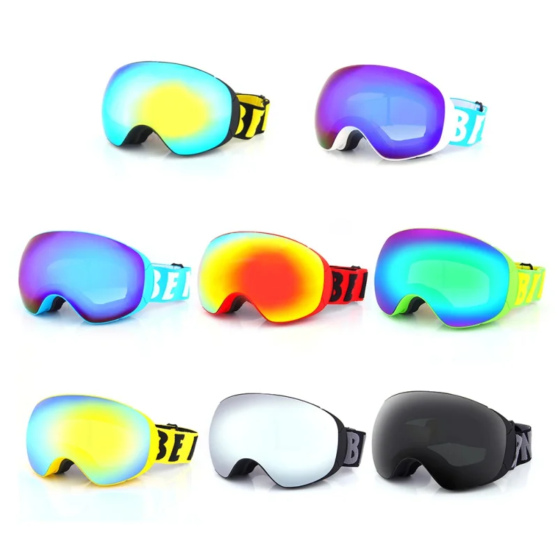 

2020 New Fashion Ski Goggles Double Layers UV400 Anti-fog Big Ski Mask Glasses Skiing Snow Men Women Snowboard Goggles 1