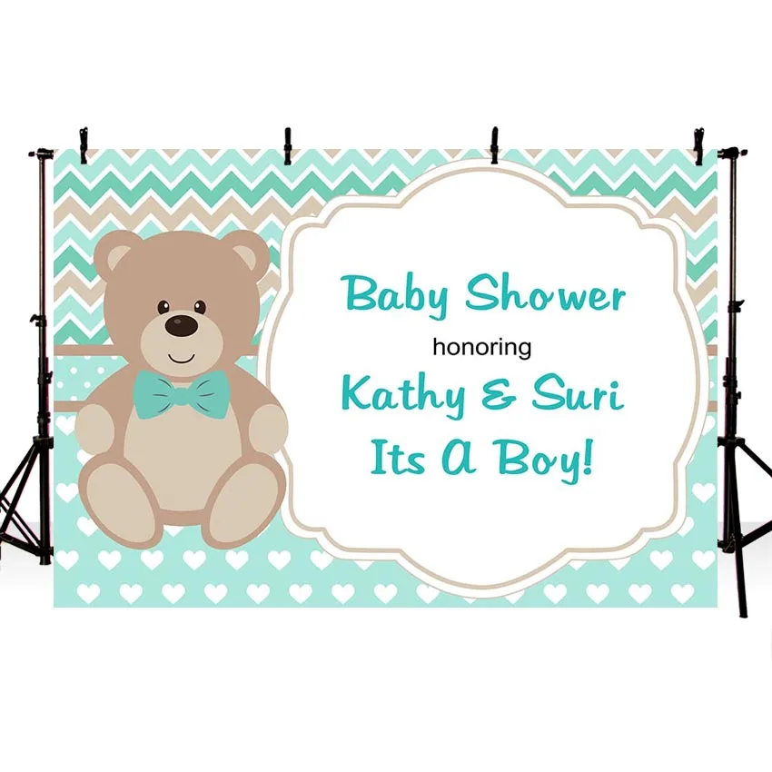 Фон для фотосъемки с изображением душа ребенка новорожденного День рождения