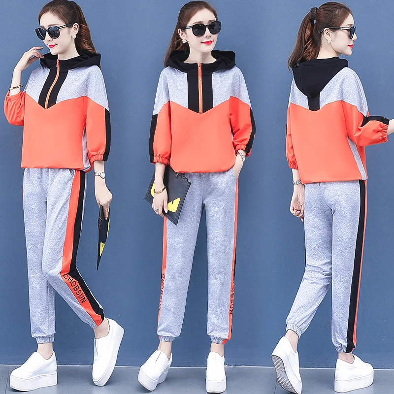 Костюм женские толстовки брюки новые весенние модные спортивные флисовые