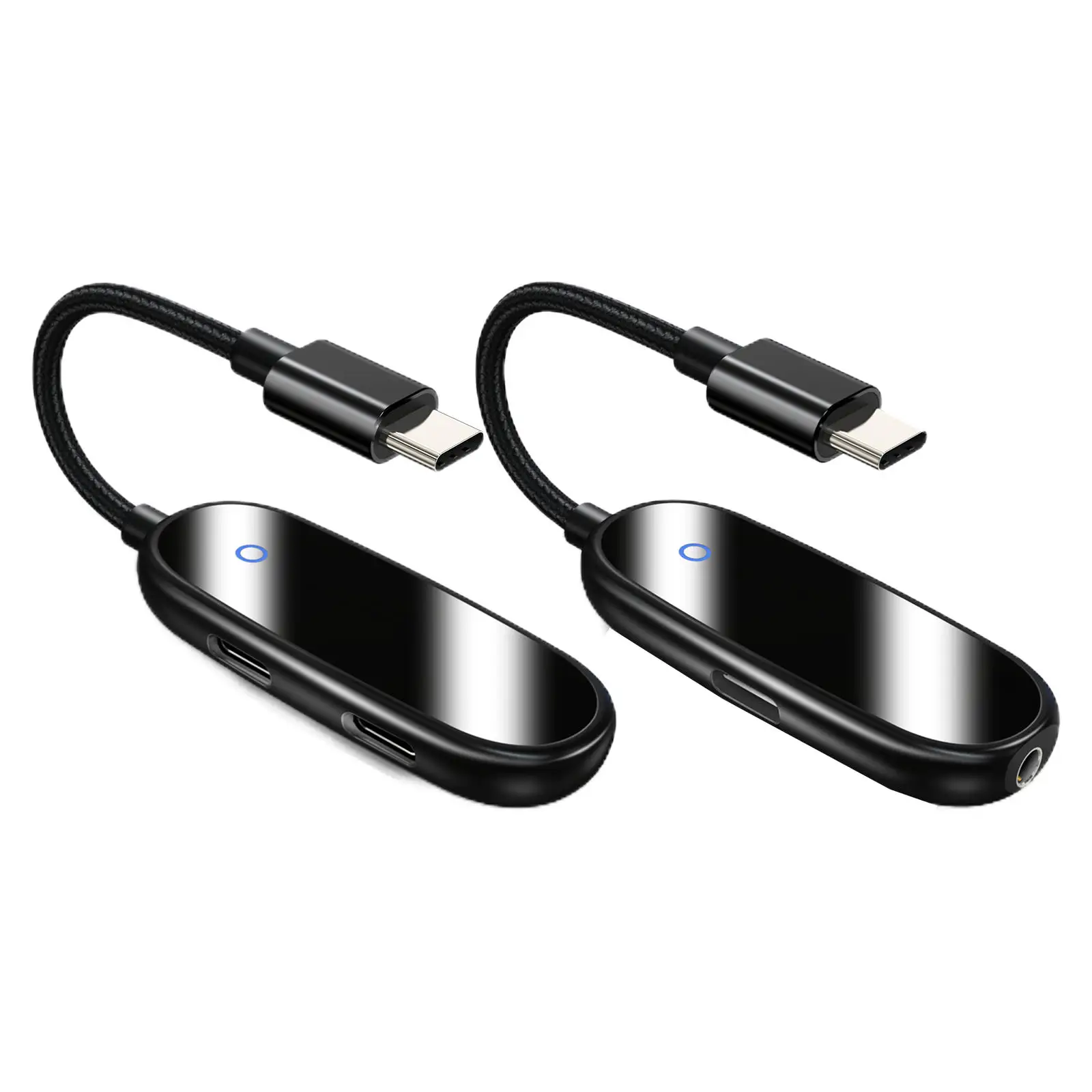 

USB Type C to Usb-C/3.5mm Headphone Audio Adapter Broad Compatibility for Earphones -Black Accessories Hi-Fi Sound Qucik Charge