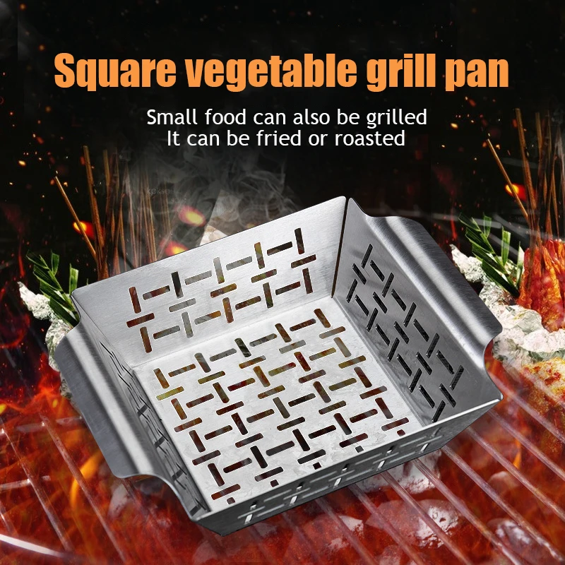 

Поднос из нержавеющей стали для гриля и овощей