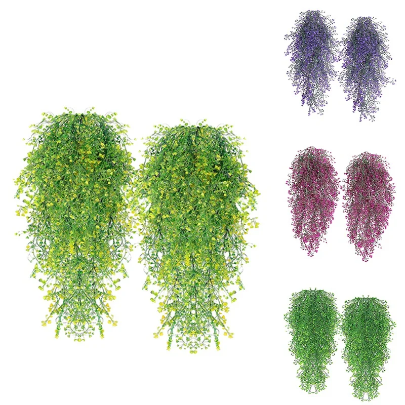 Свисающие растения искусственные лоза поддельные висит с узором в виде плюща