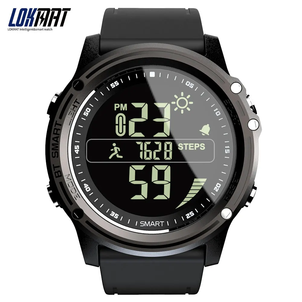Смарт часы LOKMAT MK07 IP68 Водонепроницаемые с фитнес трекером шагомер Удаленная
