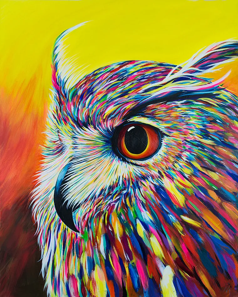 

Frameless Abstract Cat Animal DIY Painting By Numbers Acrylic Paint On Canvas Drawing Paint By Numbers Unique Gift On Wall