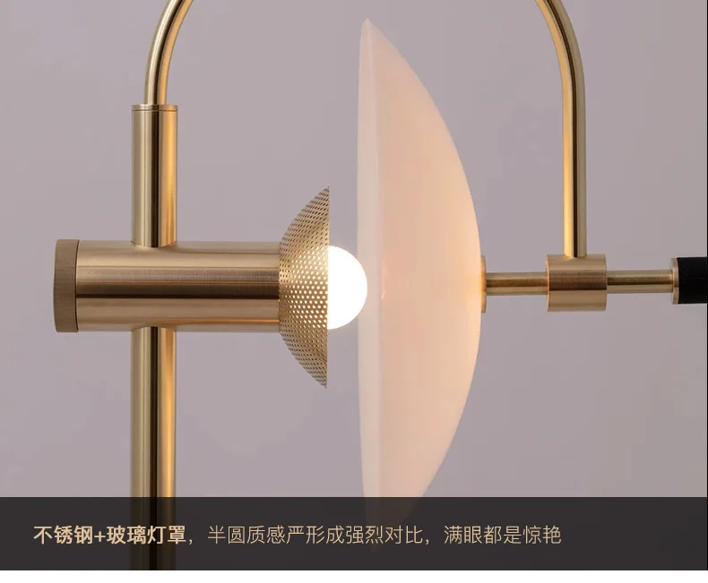 

Postmodern bedroom bedside lamp light luxury living room decoration lamp creative personality art design sense study table lamp