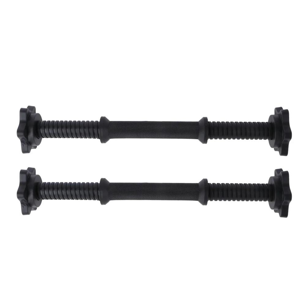 

2PCS 350mm Dumbbell Bar Barbell Connecting Rod Hand Bell Grip Rod Household Fitness Equipment Accessory for Home Gym Use (Black)