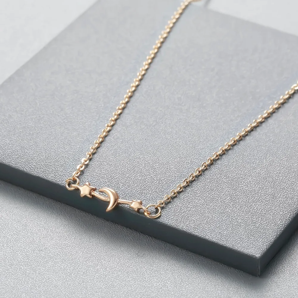 Style 20 Chandler Moon Phase Necklace Galaxy Chocker Necklaces For Women Black Enamel Vintage Rouind Pendant Moon Crecent Charm Chokers - Metal Color: Style 20
