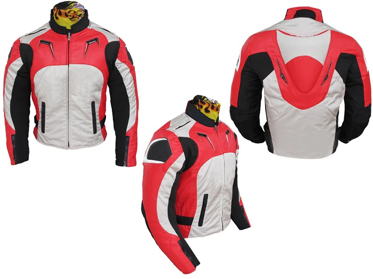 

New One Motorcycle Blue White Short Jackets Motocross Men Woman Unisex Moto Jacket With Protector