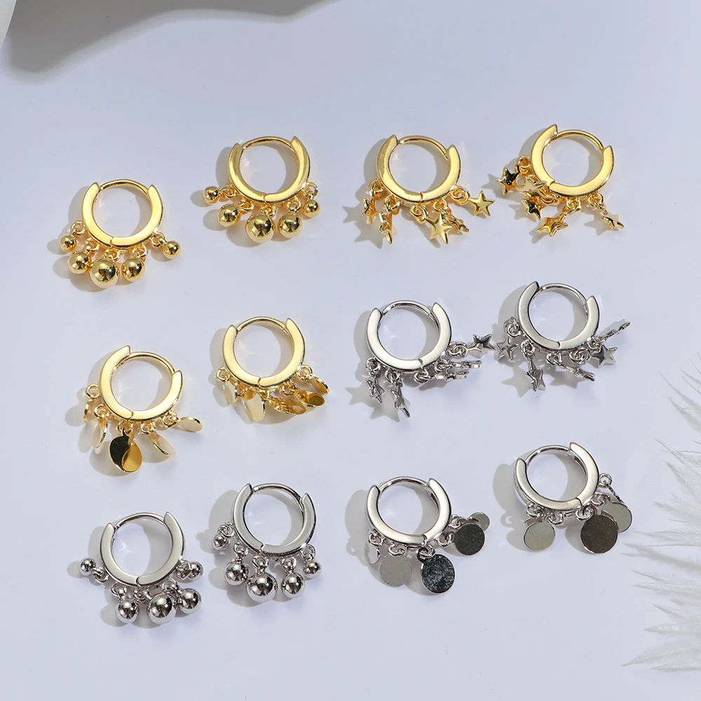 Женские круглые серьги кольца 1 пара|Серьги-подвески| |