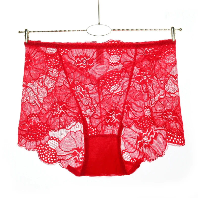 Женское сексуальное нижнее белье трусики с цветочным кружевом и эластичной