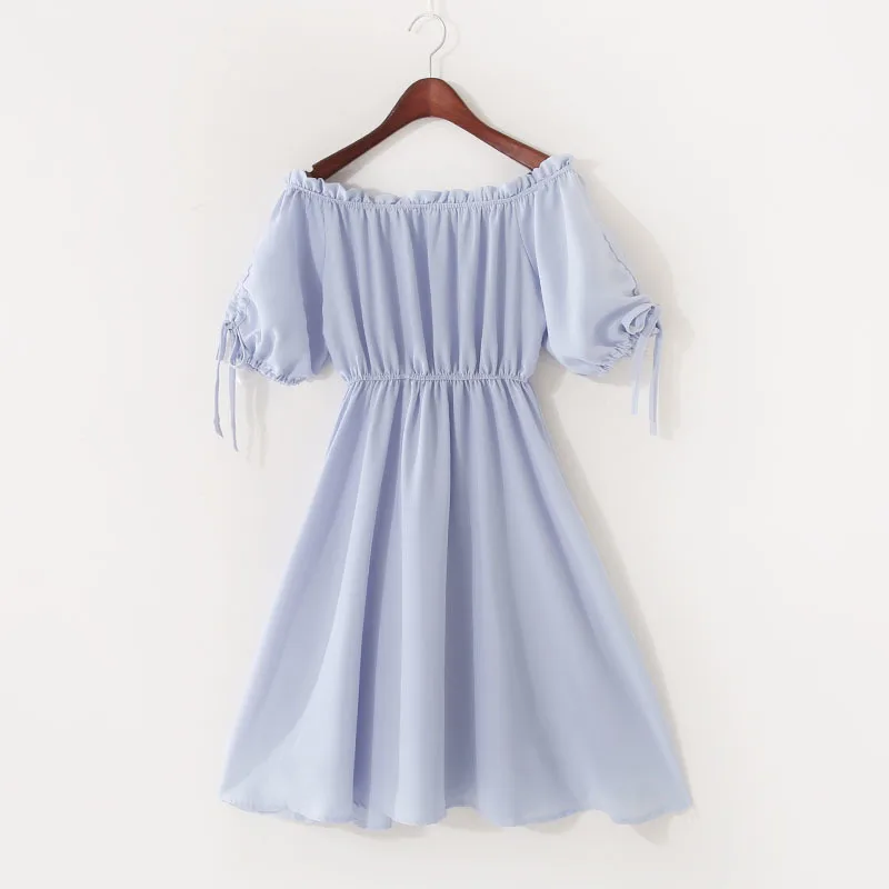 Летнее мини-платье новинка 2020 женское шифоновое платье с коротким рукавом и