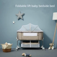 baby crib splicing big bed portable folding baby crib newborn baby bedside crib baby bed baby bottle