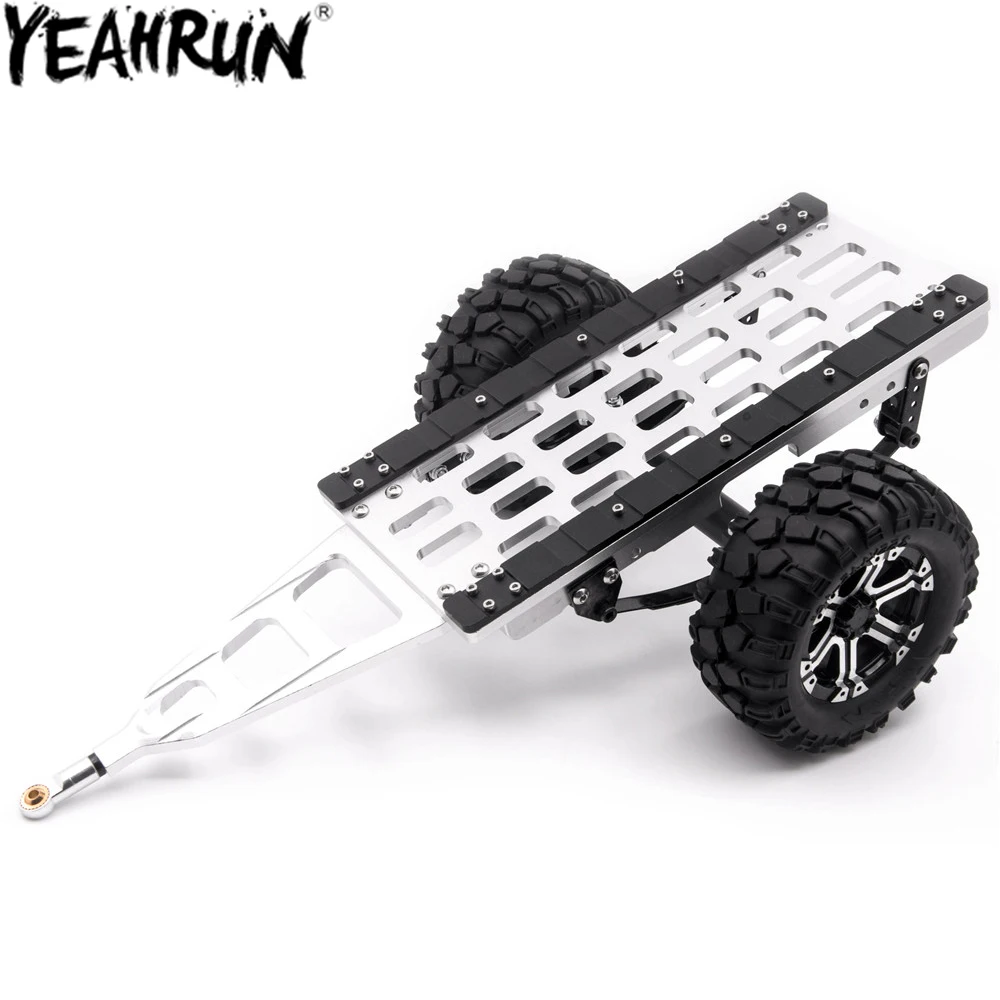 

YEAHRUN Metal RC Trailer Hopper Frame Trailer Car Cargo Carrier for 1/10 RC Crawler Axial SCX10 CC01 F350 HILUX 90034 D90 TRX4