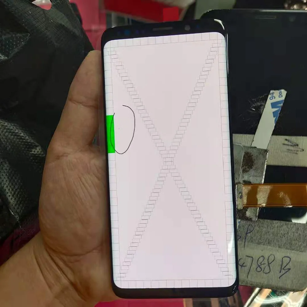 

Little Small Dots Original LCD For Samsung Galaxy S9 G960F G960W LCD Display Touch Screen Digitizer With Frame And No Frame