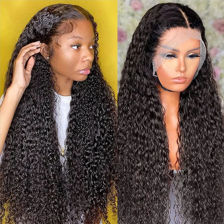 

Deep Curly Lace Front Human Hair Wig 180 Density T Part Lace Frontal Brazilian Human Hair Wigs 180 Density Curly Lace Front Wig
