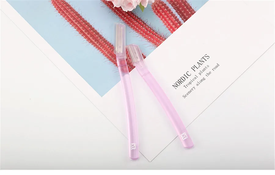 New Micro Distance Stainless Steel Eyebrow Trimmer Razor of Japanese Imported Blade Beauty Makeup for Women E544 | Красота и здоровье