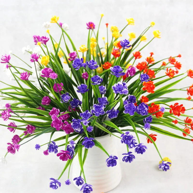 1 шт. 21 головка водная трава роза искусственный цветок растение для вечеринки