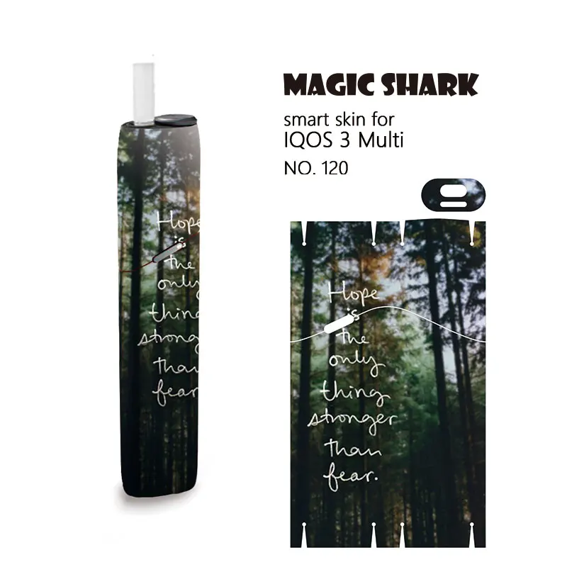 Чехол Magic Shark Tree наклейка с пейзажем для IQOS3 Multi Защитная пленка IQOS 3 Skin прочная не